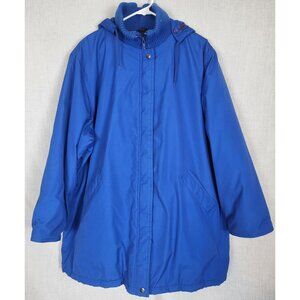 VTG 80s Windsor Bay Women’s Coat Sz M Winter Quilted Flannel Lined Retro Puffer